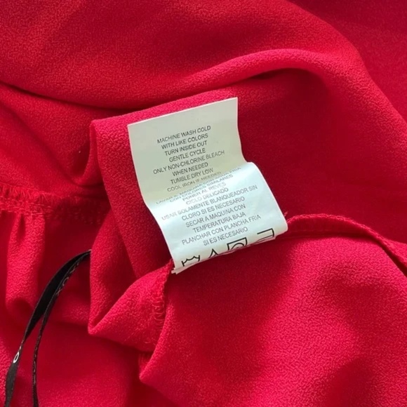 XOXO | Vintage Y2K Red Sleeveless Sheer Blouse with Gold Sequin Collar, Size M - Picture 13 of 13